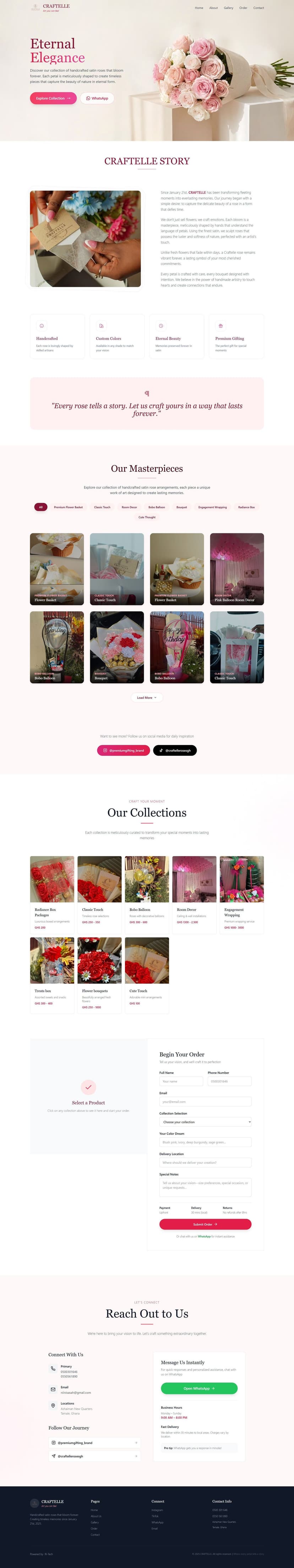 Craftelle Rose Website - Image 1