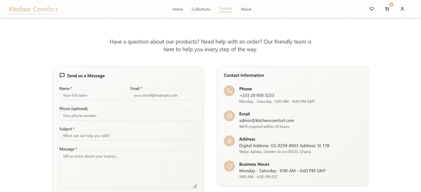 Kitchen Comfort — E-commerce Storefront for Kitchenware (Ghana) - Image 5