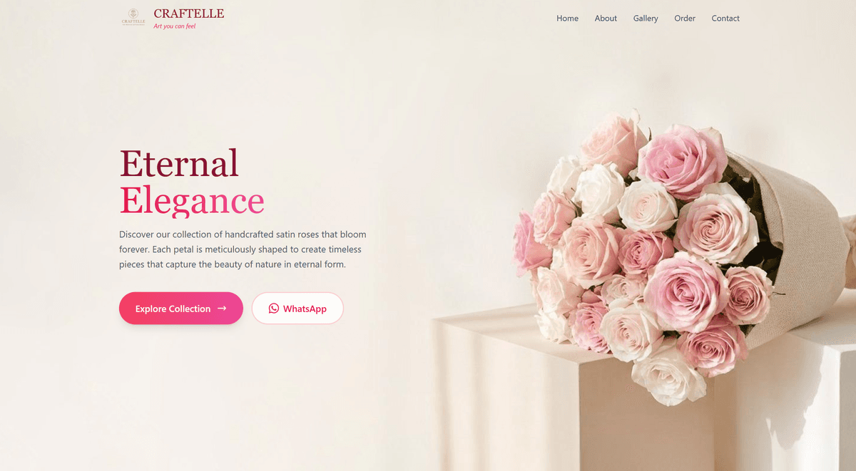 Craftelle Rose Website